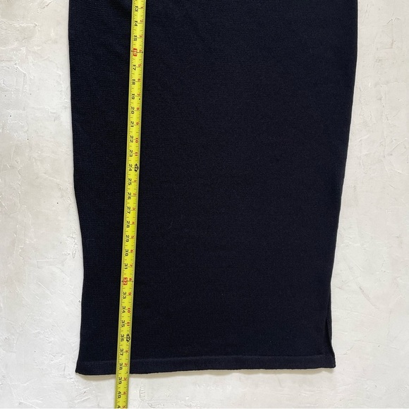 Vintage J.S.S Knitted Maxi Black Skirt XL Made in USA - Picture 5 of 7